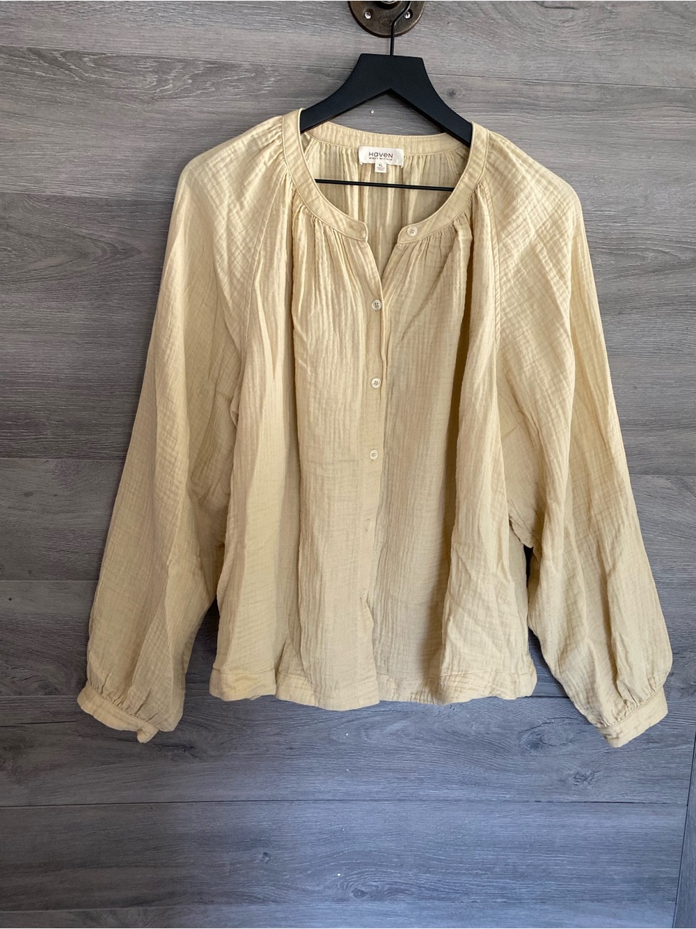 Haven Well Within Organic Cotton Doublecloth Top